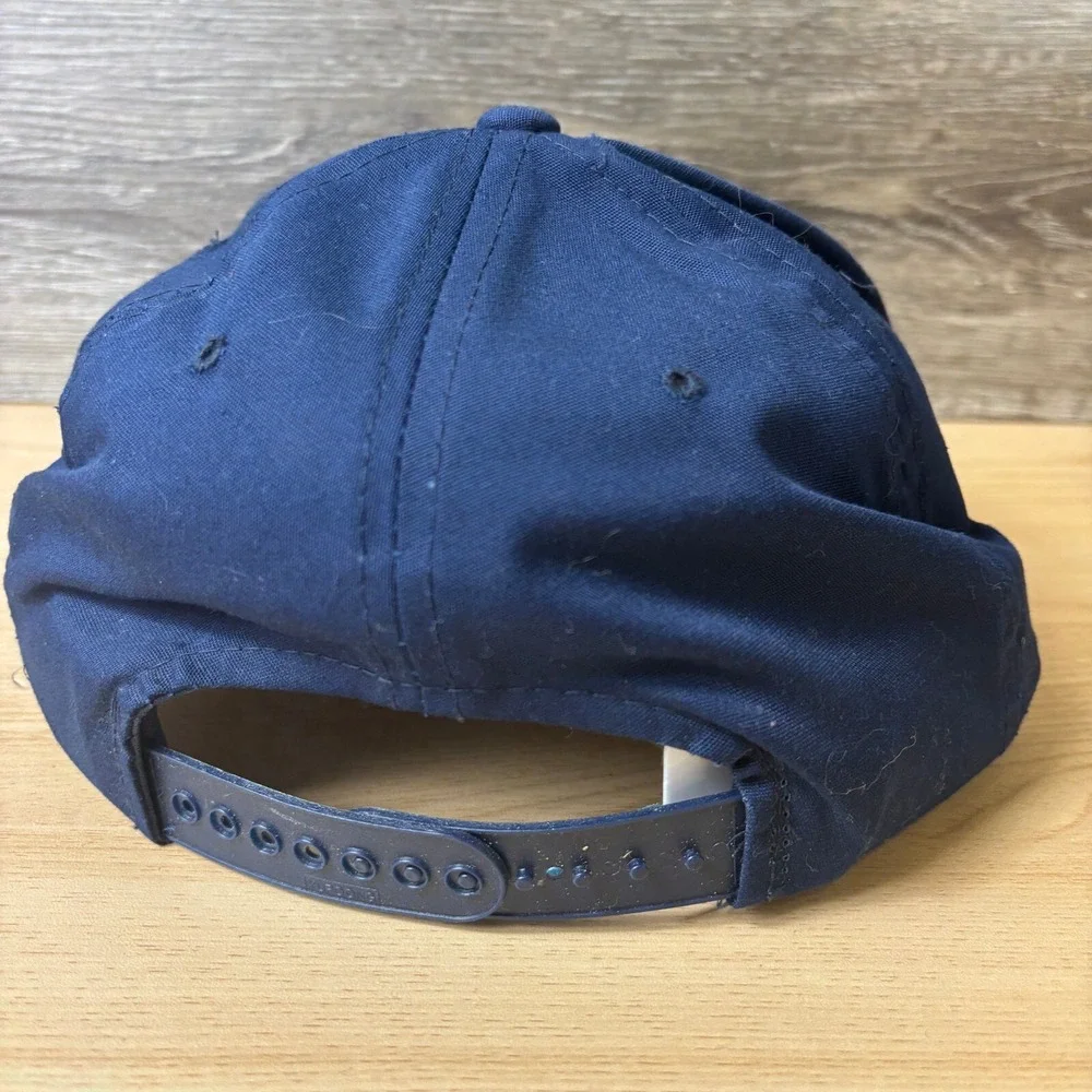 Vintage USS Fiske Hat‎ Cap Snap Back Blue DE143 Adjustable